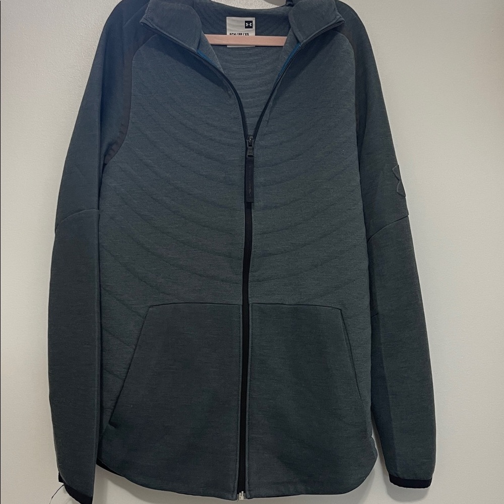 Under Armour Men's Charcoal Zip-Up Sweater